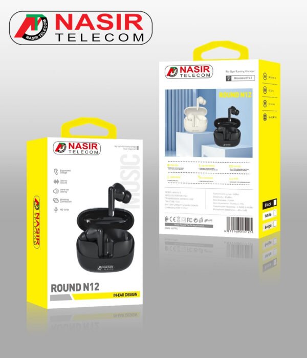 Nasir Telecom Round N12 Wireless Earbuds - Image 11