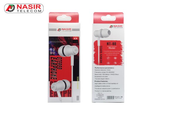 NT08 Extra Bass Stereo EarPhone - Image 6