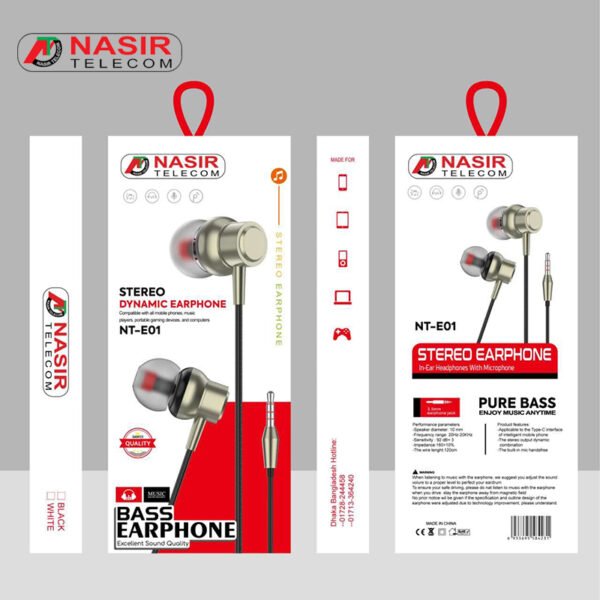 NTE01 Pure Bass Stereo Earphones - Image 4
