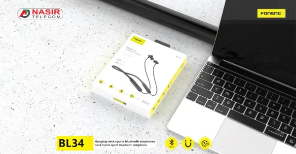 FONENG BL34 Neckband Bluetooth Earphone - Image 3