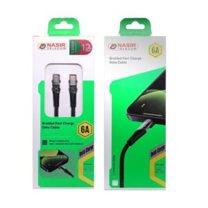 Nasir Telecom C03 Type C to C 6A Braided Cable With 1 year Guarantee